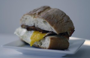Coppa and Egg Sandwich
