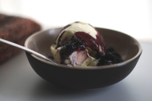 Ice cream missing 1 bite Ice cream missing 1 bite