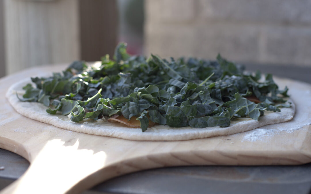 Potato and Kale Pizza