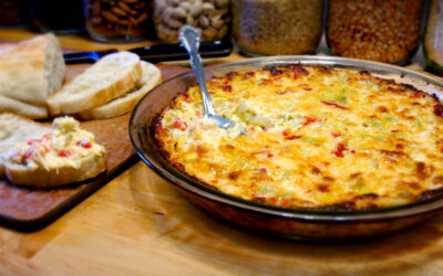 Guest blogger & Roasted Red Pepper Artichoke Dip
